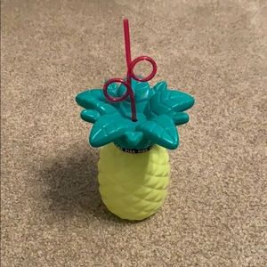 Pink Victoria’s Secret pineapple cup